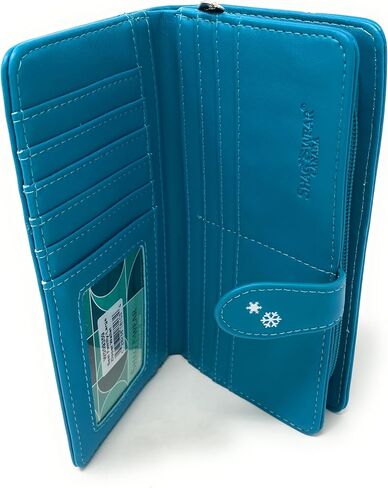 Shag Wear Seal Family Large Animal Wallet for Women and Teen Girls Vegan Faux Leather 7" Teal in Saudi Arabia