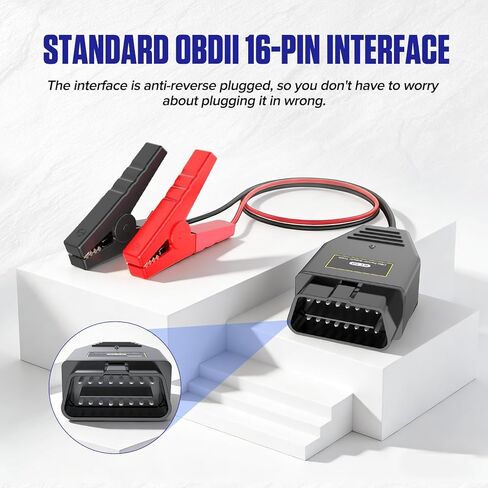 MR CARTOOL E50 obdii موفر ذاكرة السيارة 12 فولت كابل إمداد الطاقة في حالات الطوارئ مع مشبكين من التمساح in Kuwait