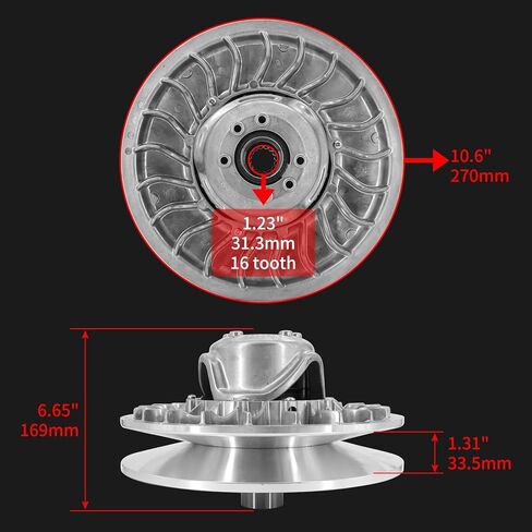 Secondary Clutch Compatible with Can Am Defender HD10 2020-2024 / HD10 Max HD10 Pro HD10 2020-2024 420280628 in Saudi Arabia
