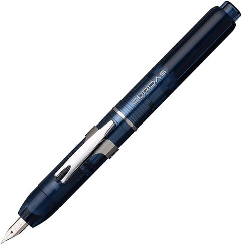 Platinum Fountain Pen Curidas Retractable Fountain Pen Abyss Blue Extra Fine Point Knock Type Fountain Pen PKN-7000#50-EF 5.5 x 0.56 in in Saudi Arabia