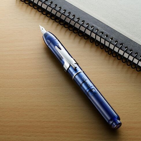 Platinum Fountain Pen Curidas Retractable Fountain Pen Abyss Blue Extra Fine Point Knock Type Fountain Pen PKN-7000#50-EF 5.5 x 0.56 in in Saudi Arabia
