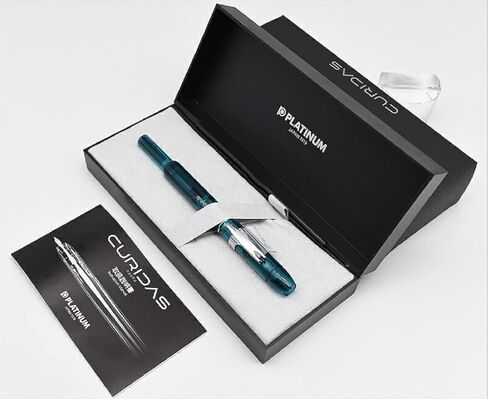 Platinum Fountain Pen Curidas Retractable Fountain Pen Abyss Blue Extra Fine Point Knock Type Fountain Pen PKN-7000#50-EF 5.5 x 0.56 in in Saudi Arabia