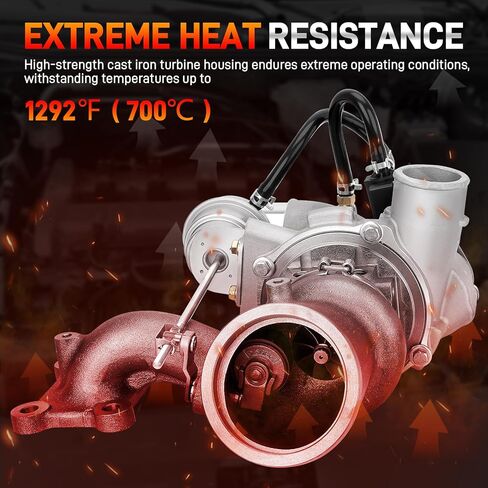 CJ5Z6K682C 2.0L Turbocharger Assembly with Gaskets Compatible with Ford Escape Focus Fusion Taurus 2013-2018, Lincoln MKC MKT MKZ 2013-2016, 2.0L Ecoboost L4, Replace # CJ5Z6K682F, CJ5Z6K682E in Saudi Arabia