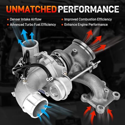 CJ5Z6K682C 2.0L Turbocharger Assembly with Gaskets Compatible with Ford Escape Focus Fusion Taurus 2013-2018, Lincoln MKC MKT MKZ 2013-2016, 2.0L Ecoboost L4, Replace # CJ5Z6K682F, CJ5Z6K682E in Saudi Arabia