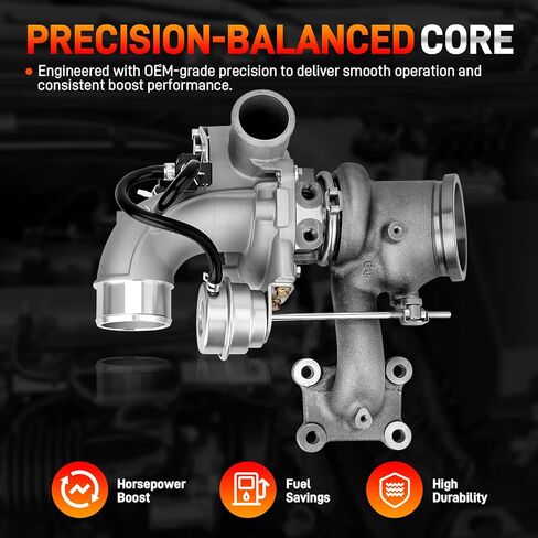 CJ5Z6K682C 2.0L Turbocharger Assembly with Gaskets Compatible with Ford Escape Focus Fusion Taurus 2013-2018, Lincoln MKC MKT MKZ 2013-2016, 2.0L Ecoboost L4, Replace # CJ5Z6K682F, CJ5Z6K682E in Saudi Arabia