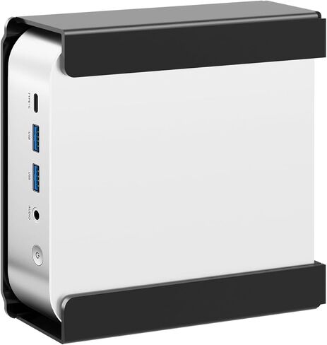 حامل معدني صغير للكمبيوتر الشخصي لجهاز ACEMAGIC V1، M1، W1، K1، Intel Cere i9 Mini PC، Vesa/الجدار/تحت المكتب، فقط لحامل الحائط ACEMAGIC Mini PC، سهل التركيب، أسود in Saudi Arabia
