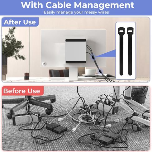 حامل معدني صغير للكمبيوتر الشخصي لجهاز ACEMAGIC V1، M1، W1، K1، Intel Cere i9 Mini PC، Vesa/الجدار/تحت المكتب، فقط لحامل الحائط ACEMAGIC Mini PC، سهل التركيب، أسود in Saudi Arabia