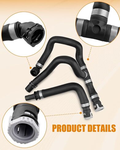 خرطوم سخان HVAC للمدخل والمخرج مناسب لسيارة Ford Escape 2013-2019 2.0L/2.5L، مناسب لسيارة Lincoln MKC 2017-2019 2.0L، استبدال خرطوم سخان مياه المحرك CV6Z-18472-T CV6Z-18472-W in Saudi Arabia