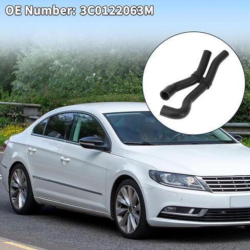 Radiator Hose for Volkswagen CC 2.0L 2009-2017 Rubber 1 Pcs Coolant Pipe in Saudi Arabia