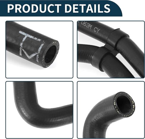Radiator Hose for Volkswagen CC 2.0L 2009-2017 Rubber 1 Pcs Coolant Pipe in Saudi Arabia