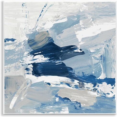 Stupell Industries Abstract Brushed Blue Painting Wood Wall Art, Design by Lanie Loreth in Kuwait