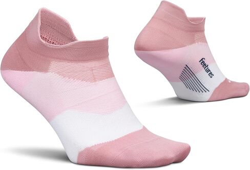 Feetures Elite Ultra Light Cushion Ankle Socks - Sport Sock with Targeted Compression - Blue Burst, M (1 Pair) in Kuwait