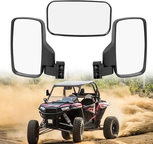 X AUTOHAUX 1.75 "2" المشبك UTV مجموعة مرآة جانبية لمركز الرؤية الخلفية لبولاريس RZR للحارس لياماها لكاواساكي لهوندا ل Can Am in Saudi Arabia