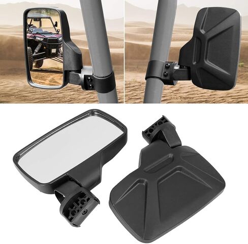 X AUTOHAUX 1.75 "2" المشبك UTV مجموعة مرآة جانبية لمركز الرؤية الخلفية لبولاريس RZR للحارس لياماها لكاواساكي لهوندا ل Can Am in Saudi Arabia