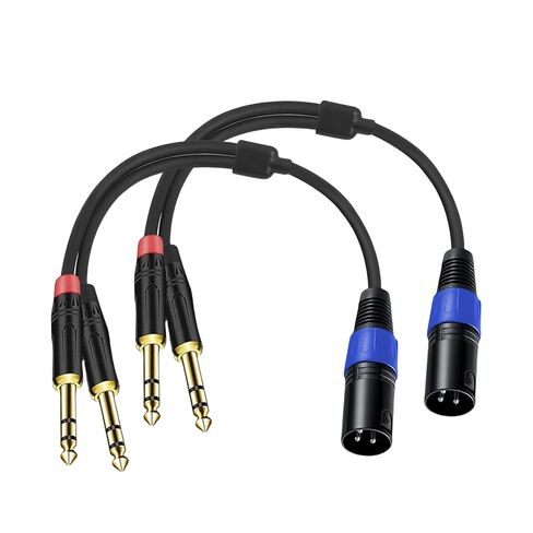 كابل Jozzai 6.35 مم مزدوج TRS إلى XLR أنثى للميكروفون، الخلاط، مكبر الصوت، 3.3 قدم، كابل صوت Dual1/4 TRS ذكر إلى XLR، سلك توصيل مقسم Y، 3-PinXLR إلى كابل محول مزدوج 1/4 in Kuwait