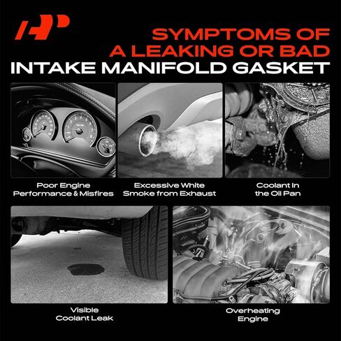 A-Premium Lower and Upper Engine Intake Manifold Gasket Set Compatible with Dodge Ram 1500 1994-1997, Dakota 1992-1997, B150/B250 1992-1994, B1500/B2500 1995-1997, D150/D250/W150 1992-1993, 3.9L in Saudi Arabia