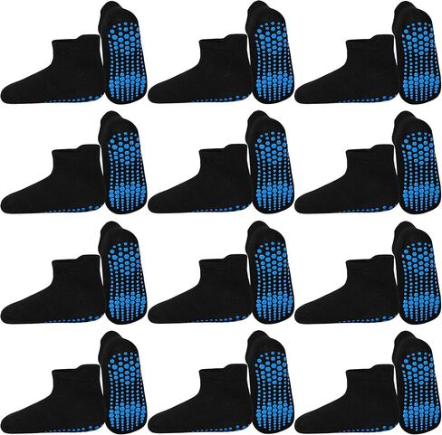 HYCLES Non Slip Toddler Socks 12 Pairs Anti Slip Low Cut Socks for Baby Boys Girls 1-7 Years Kids Ankle Socks with Grip in Saudi Arabia