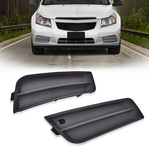 G-PLUS Front Bumper Fog Lamp Cover Compatible with 2011 2012 2013 2014 Chevy Cruze Eco/LS/LT/LTZ Fog Light Cover Fog Lamp Bezel Trim Frame 94831150 94831149 in Saudi Arabia