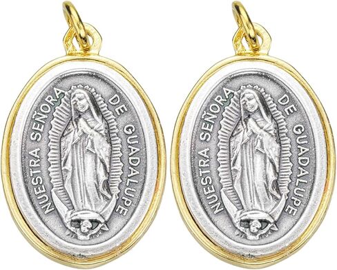 Needzo Our Lady of Guadalupe Pendant, Religious Jewelry Gifts, 1.25 Inches (Pack of 2) in Saudi Arabia