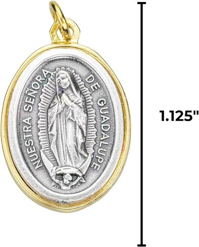 Needzo Our Lady of Guadalupe Pendant, Religious Jewelry Gifts, 1.25 Inches (Pack of 2) in Saudi Arabia