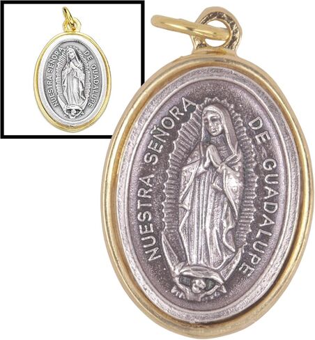 Needzo Our Lady of Guadalupe Pendant, Religious Jewelry Gifts, 1.25 Inches (Pack of 2) in Saudi Arabia
