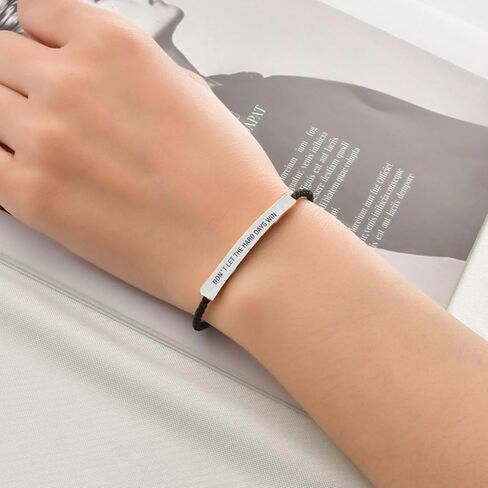 Dont Let The Hard Days Win Bracelet Remember Who The F You Are Bracelet God Is In Control Bracelets Let Them Bracelets Just Breathe Jewelry Gifts in Saudi Arabia