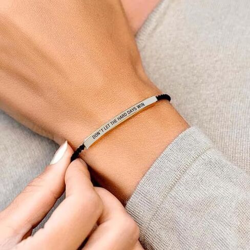 Dont Let The Hard Days Win Bracelet Remember Who The F You Are Bracelet God Is In Control Bracelets Let Them Bracelets Just Breathe Jewelry Gifts in Saudi Arabia