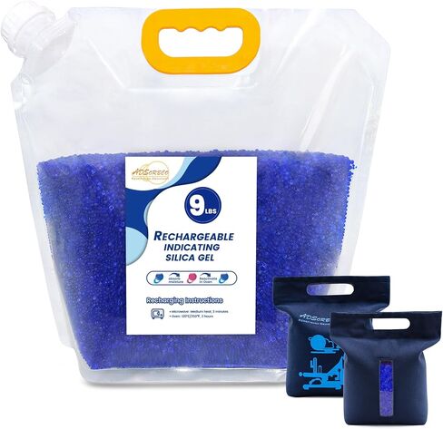 خرز سيليكا ممتاز من الأزرق إلى الوردي مقاس 3 مم، مجموعة مجففة قابلة لإعادة الاستخدام لخيوط ثلاثية الأبعاد، والإلكترونيات، والكاميرات، والمجوهرات، والخزائن (أزرق إلى وردي، 2 رطل) in Kuwait