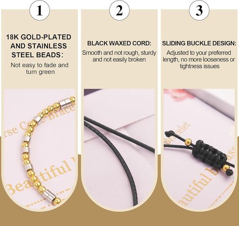 HyperFun Morse Code Bracelets For Women Inspirational Friendship Gifts Cute Adjustable Bracelets For Mother Daughter Sister Aunt Friend Her in Saudi Arabia