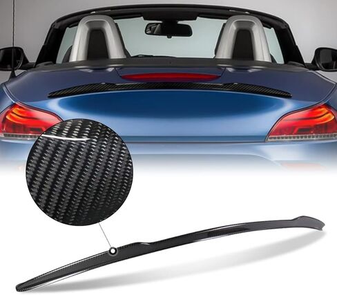 Auto Dynasty V-Style Duck Bill Rear Car Trunk Lid Spoiler Compatible with BMW Z4 2009-2016, Carbon Fiber, Glossy Black in Saudi Arabia