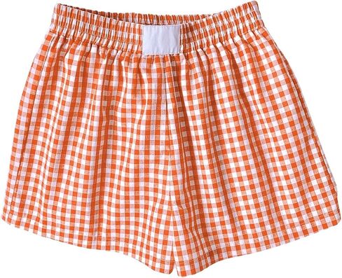 Floerns Women's Gingham Elastic High Waisted Shorts Casual Summer Beach Vacation Lounge Bermuda Shorts in Saudi Arabia