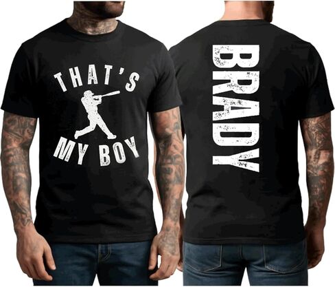 NAZENTI Personalized Baseball Dad Shirts for Men, Custom Baseball Dad Outfits, Fathers Day, for Papa in Saudi Arabia