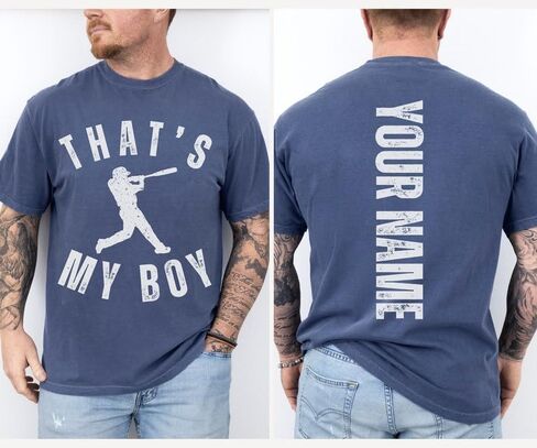 NAZENTI Personalized Baseball Dad Shirts for Men, Custom Baseball Dad Outfits, Fathers Day, for Papa in Saudi Arabia