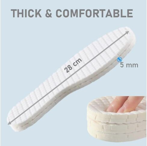 3 أزواج من النعال الداخلية القطنية المضادة للرائحة من VivoFoot، حشوات قابلة للتنفس لرائحة القدمين حافي القدمين، وسادات أحذية بديلة مريحة للاستخدام اليومي للرجال والنساء in Kuwait