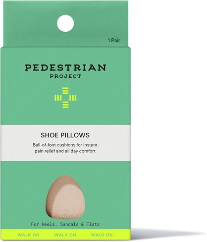 وسائد أحذية Pedestrian Project® - وسائد ممتازة لمقدمة القدم للكعب والأحذية المسطحة، وبطانات مشط القدم للنساء والرجال، وحشوات أحذية جلدية نباتية مع رغوة صديقة للبيئة - راحة طوال اليوم وتخفيف الضغط in Kuwait