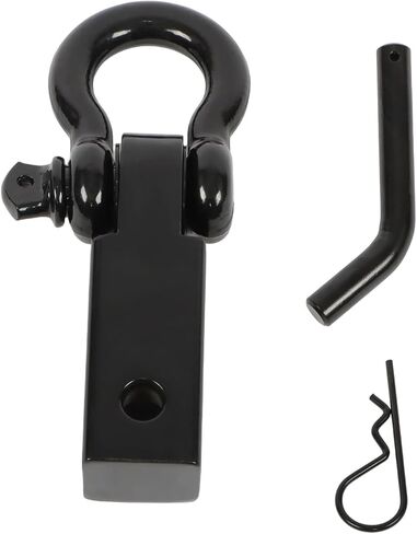 LABLT Tow Hitch Receiver 2", 45,000 Lbs Break Strength Shackle Hitch Receiver with 5/8" Hitch Pin, 3/4 D Ring Shackle, Towing Accessories for Truck Trailer Recovery Off-Road Black in Saudi Arabia