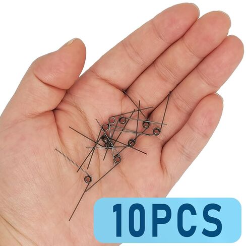 10 قطع 0.5 مم × 4 مم زنبرك التواء صغير من الفولاذ، 90 درجة، 5 لفائف، طول السلك 24 مم/0.9 بوصة، زنبرك التوائي صغير لإصلاح الأدوات والأعمال الخشبية بنفسك in Saudi Arabia