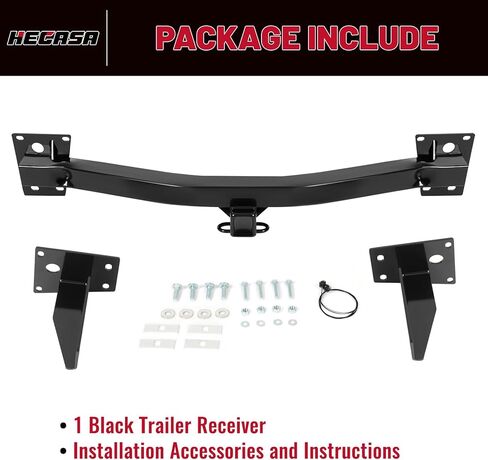 HECASA Class 3 Trailer Hitch متوافق مع 2018-2024 Buick Enclave 2018-2023 Chevy شيفروليه ترافيرس Trailer Tow Hitch 2 بوصة، أسود، NN2148 in Saudi Arabia