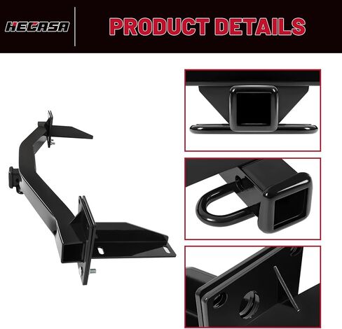 HECASA Class 3 Trailer Hitch متوافق مع 2018-2024 Buick Enclave 2018-2023 Chevy شيفروليه ترافيرس Trailer Tow Hitch 2 بوصة، أسود، NN2148 in Saudi Arabia
