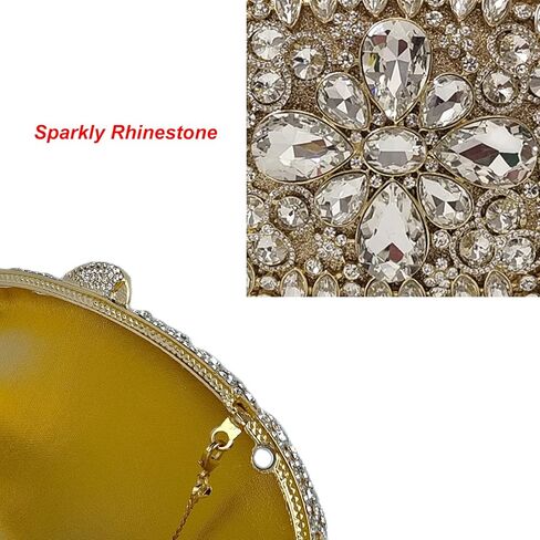 HUANG ZHUANG Luxury Crystal Clutch Women Sparkly Rhinestone Evening Bag for Party Wedding in Saudi Arabia