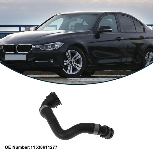 Radiator Heater Hose Radiator Outlet Hose Pipe for BMW 3 Series 2015 No.11538611277 Rubber Coolant Pipe Black 1 Pc in Saudi Arabia