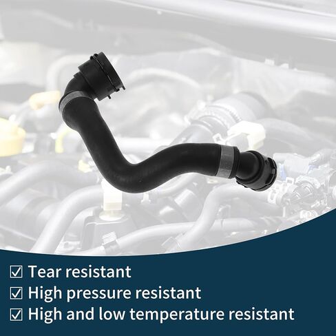 Radiator Heater Hose Radiator Outlet Hose Pipe for BMW 3 Series 2015 No.11538611277 Rubber Coolant Pipe Black 1 Pc in Saudi Arabia