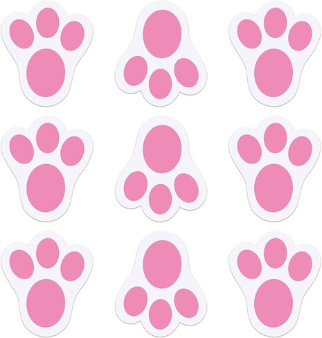 360 PCS Easter Bunny Paw Prints Stickers for Envelopes, Bunny Feet Stickers Rabbit Paw Sticker for Envelope Seals Crafts Easter Gifts Greeting Cards Bottle Laptop Party Decorations in Saudi Arabia