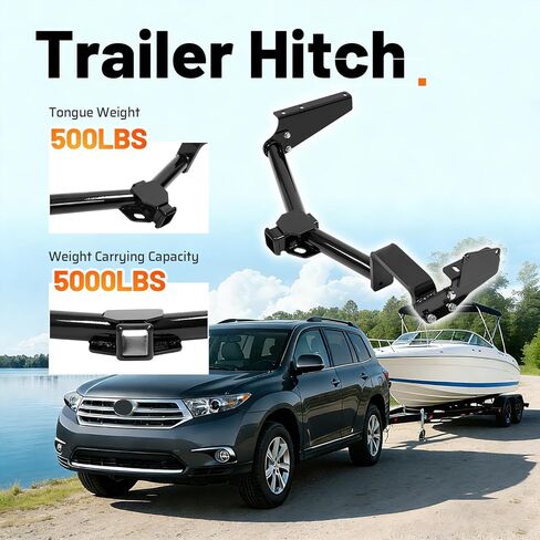 Class 3 Trailer Tow Hitch Receiver 2" Compatible with 2008-2013 Toyota Highlander in Saudi Arabia