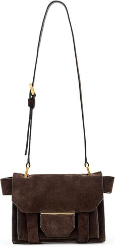 AllSaints Ursa Mini Suede Xbdy W555XD Bitter Brown One Size in Saudi Arabia