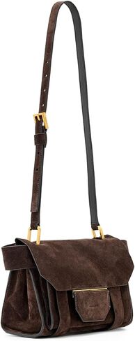 AllSaints Ursa Mini Suede Xbdy W555XD Bitter Brown One Size in Saudi Arabia