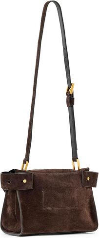 AllSaints Ursa Mini Suede Xbdy W555XD Bitter Brown One Size in Saudi Arabia