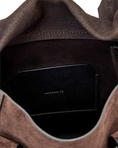 AllSaints Ursa Mini Suede Xbdy W555XD Bitter Brown One Size in Saudi Arabia