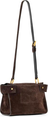 AllSaints Ursa Mini Suede Xbdy W555XD Bitter Brown One Size in Saudi Arabia