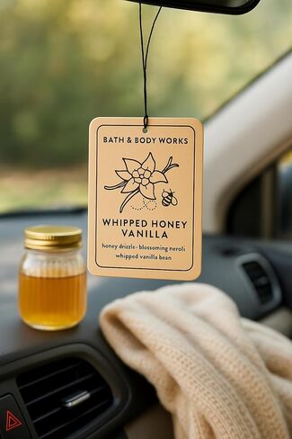 Bath & Body Works Whipped Honey & Vanilla Hanging Fragrance Diffuser – Long-Lasting Sweet Air Freshener for Car, Closet, or Home, Refillable Decorative Scent Diffuser in Saudi Arabia